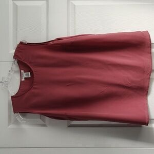 Brylane Woman - Vintage Dusty Rose Shell Top - Plus Size - 16W -EUC